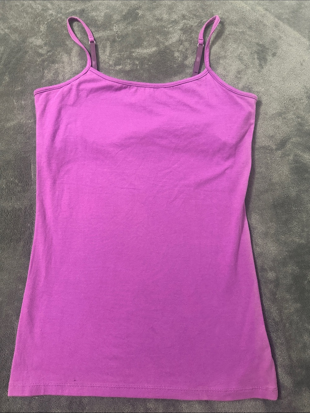 Women’s Bright Fuchsia Stretch Camisole with Adjustable Straps